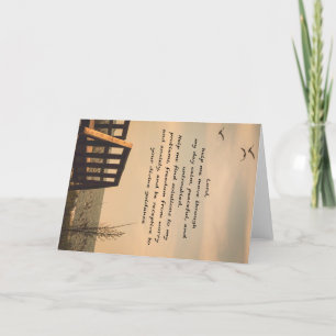 Prayer Serenity Peace Guidance Sunny Seascape Holiday Card
