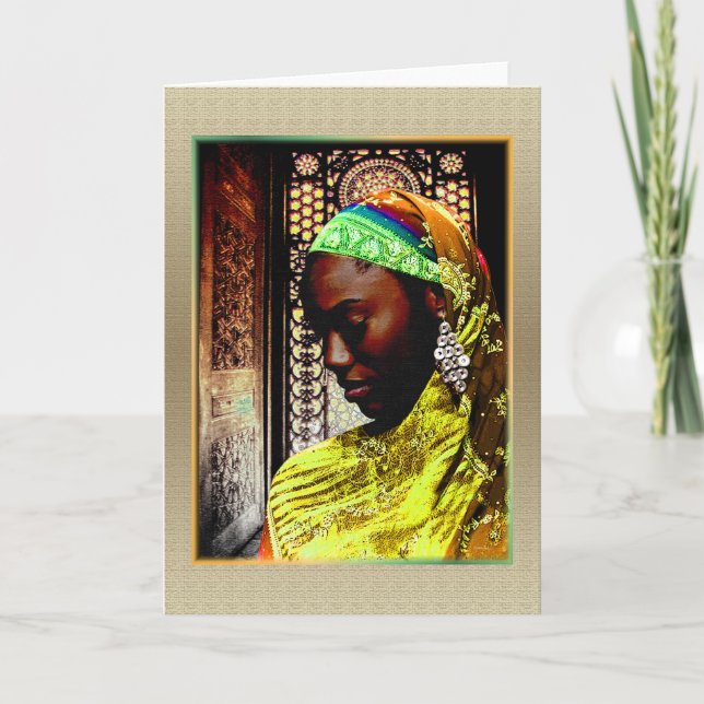 "Prayer Sets the Rhythm of the Day," Card (Front)