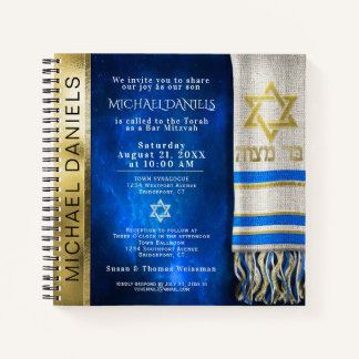 Prayer Shawl Artwork 3 Ring Binder Notebook