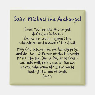Prayer ~ St. Michael Magnet