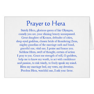 Prayer to Hera