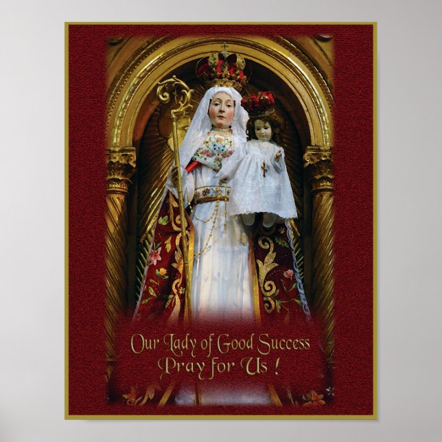 Prayer to Our Lady of Good Success. Poster (Front)
