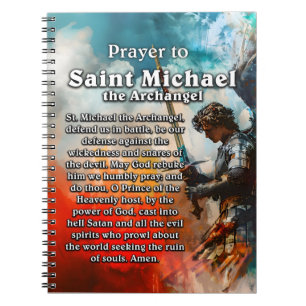 Prayer to Saint Michael the Archangel Notebook