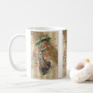 Prayer to Saint Valentine, Vintage Victorian Lady Coffee Mug