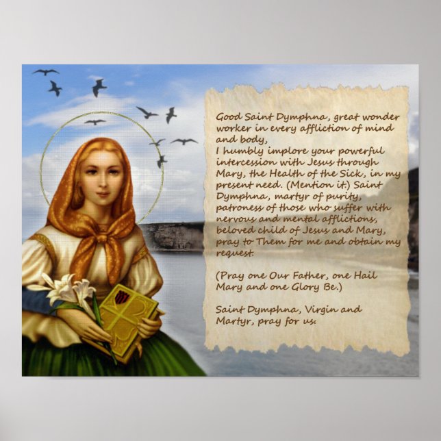 PRAYER TO ST DYMPHNA POSTER (Front)