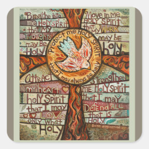 Prayer to the Holy Spirit Catholic Sticker