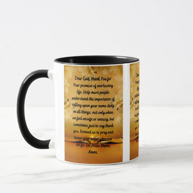 Prayer To The Lord Two-Tone Mug (Left)