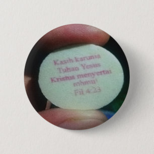 Prayer verses in the Buble 6 Cm Round Badge