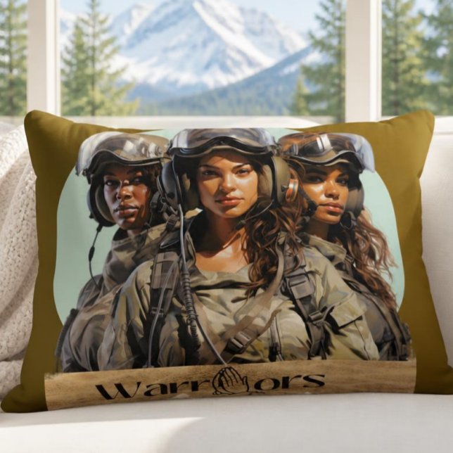 Prayer Warrior Accent Pillow (Creator Uploaded)