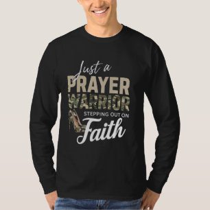 Prayer Warrior Catholic Religious Christian Christ T-Shirt