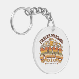 Prayer Warrior Christian Acrylic Keychain