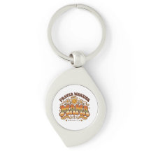 Prayer Warrior Christian Metal Keychain