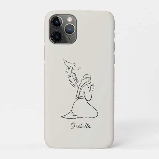 Prayer Warrior Design & Customise Name  Case-Mate iPhone Case (Back)