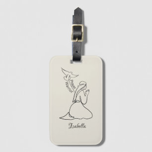 Prayer Warrior Design & Customise Name Luggage Tag