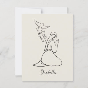 Prayer Warrior Design & Customise Name  Postcard
