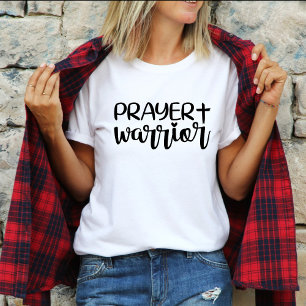 Prayer Warrior Modern Christian Faith T-Shirt