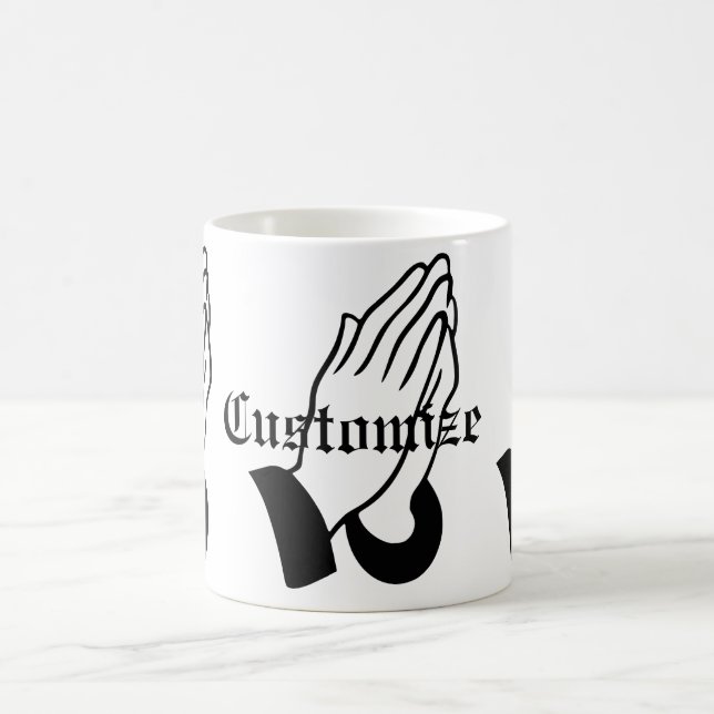 Prayer Warrior Praying Thunder_Cove Coffee Mug (Center)