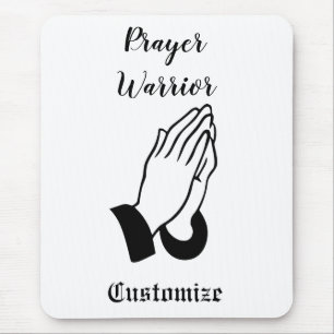 Prayer Warrior Praying Thunder_Cove Mouse Pad