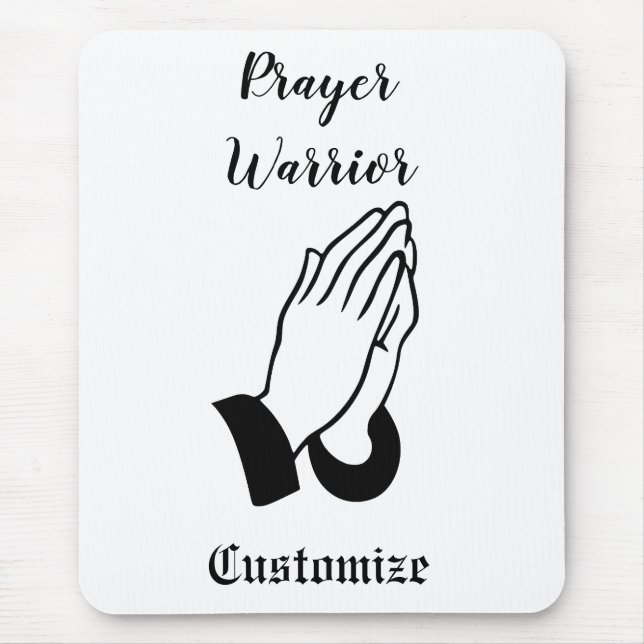 Prayer Warrior Praying Thunder_Cove Mouse Pad (Front)