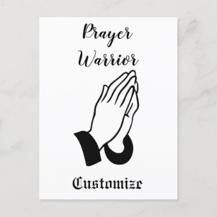 Prayer Warrior Praying Thunder_Cove Postcard