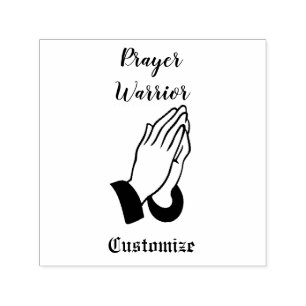 Prayer Warrior Praying Thunder_Cove Self-inking Stamp