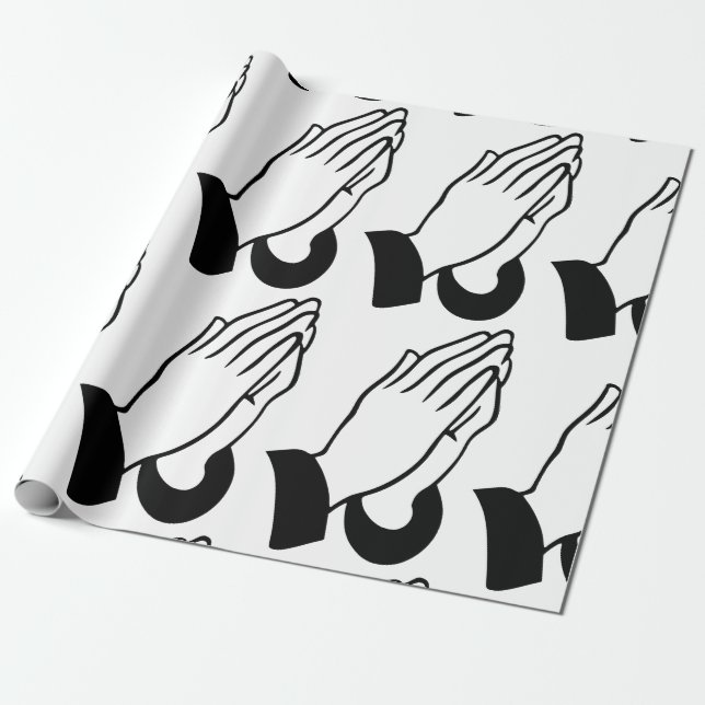 Prayer Warrior Praying Thunder_Cove Wrapping Paper (Unrolled)