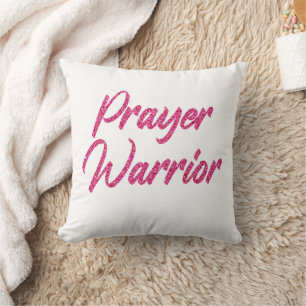 Prayer Warrior Women Christian Faith Church  Cushion