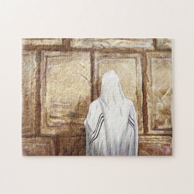 Prayer Western Wall Jerusalem Old City Israel Jigsaw Puzzle (Horizontal)