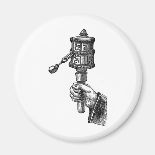 Prayer Wheel (Tibet) Magnet (Front)