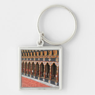 Prayer Wheels of the central square in Thimphu Key Ring