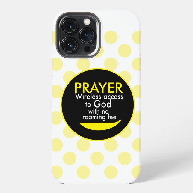 Prayer - Wireless access to God  iPhone Case (Back)