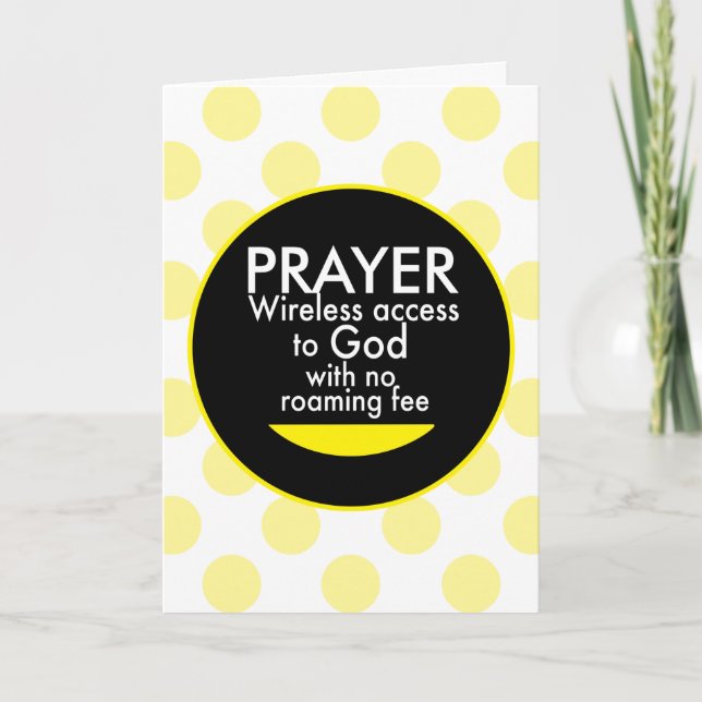 Prayer - Wireless  Card (Front)