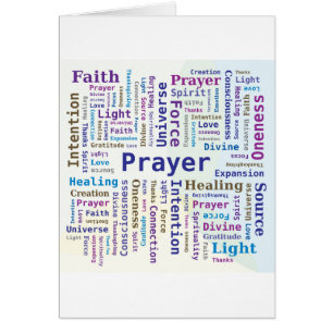 Prayer Word Cloud Multicolored