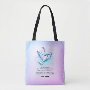 Prayer Works Christian tote bag