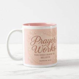 Prayer Works Two-Tone Coffee Mug