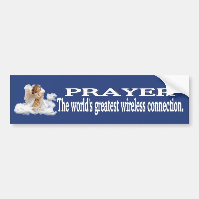 Prayer Worlds Greatest Wireless Connection #2 Bumper Sticker (Front)
