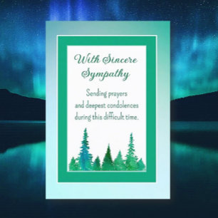 Prayers and condolences Sympathy Card