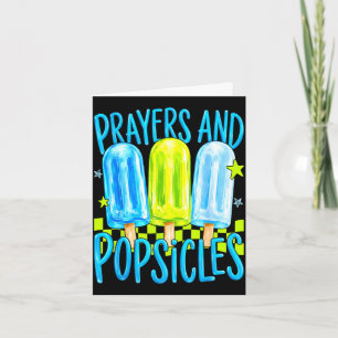 Prayers and popsicles cute christian summer kids card