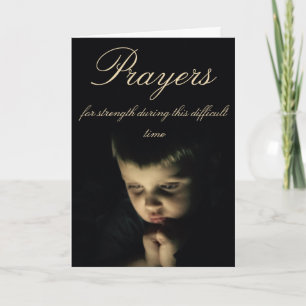 Prayers during difficult times card