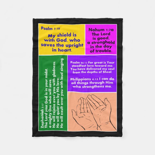 Prayers Fleece Blanket (Front)