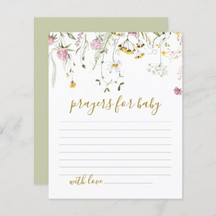 Prayers for Baby Shower Wildflowers 