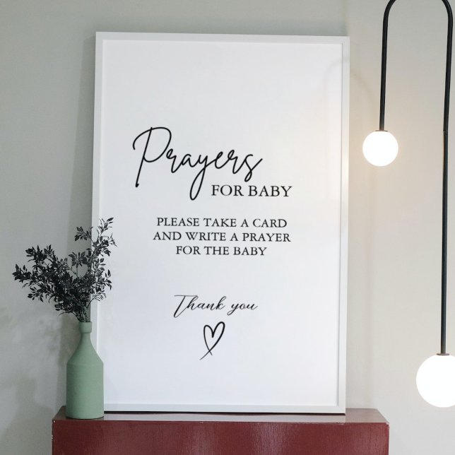  Prayers for Baby Well Wishes for Baby shower Sign (Creator Uploaded)