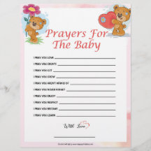 Prayers For The Baby [Teddy Bears]