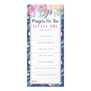 Prayers for the Little One, Baby Dedication Rack Card