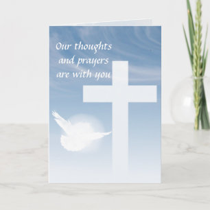 Prayers sympathy card