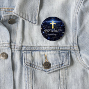 Praying 6 Cm Round Badge