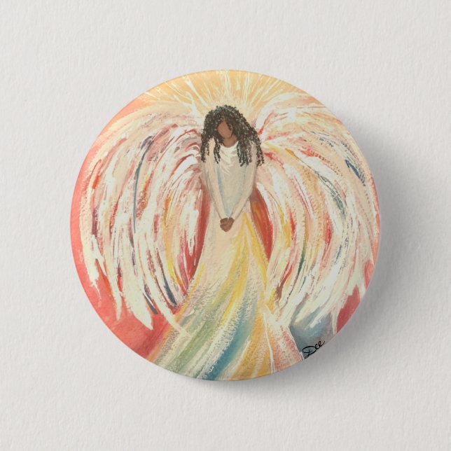 Praying Angel Button (Front)