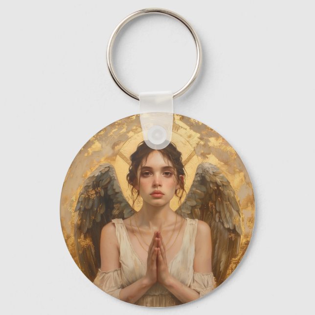 Praying angel key ring (Front)