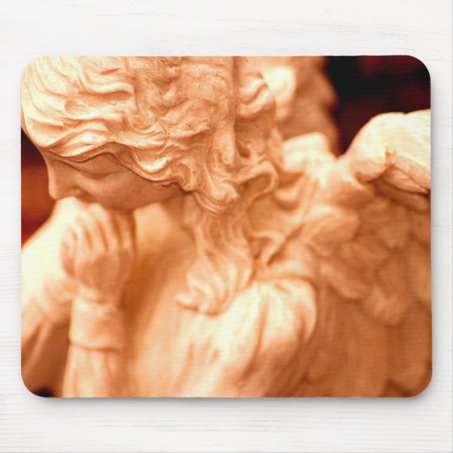 Praying Angel Mouse Pad (Front)