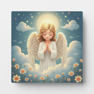  praying angel plaque